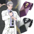 Kira-Yoshikage Tie Skull Decor JoJos Bizarre Adventure Anime Adults Necktie. 