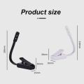 Creative Rechargeable Mini Table Lamp Portable Adjustable LED Book Light with Battery Flexible Reading Book Light Bedroom. 