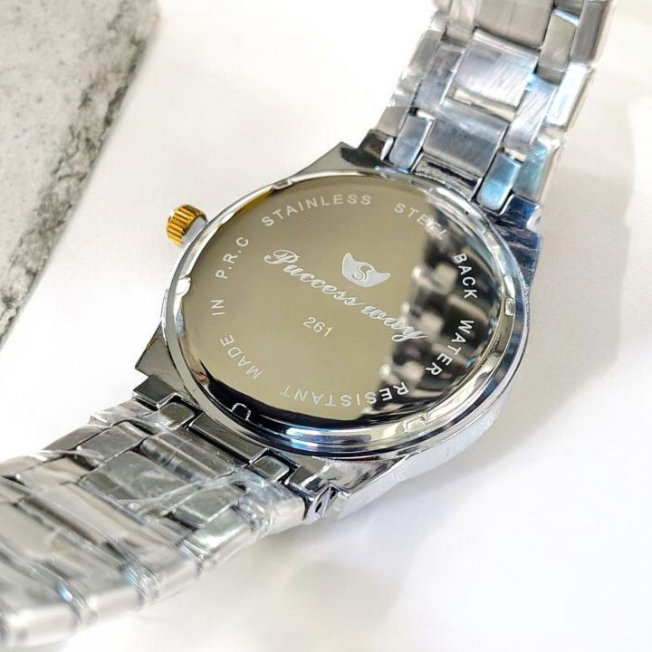 SUCCESS-WAY-261%20Wrist%20Watch%20For%20Men%20High%20Quality%20Waterproof%20Full%20Stainless%20Steel%20Active%20Day%20and%20Date%20Slim%20Fitting%20Fashionable%20Formal%20Gents%20Watch%20-%20Image%205