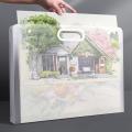 Plastic 4K Picture Album Good Quality Transparent Manuscript Art ColleCtion Storage 8K Sketch Book for Picture Album File. 