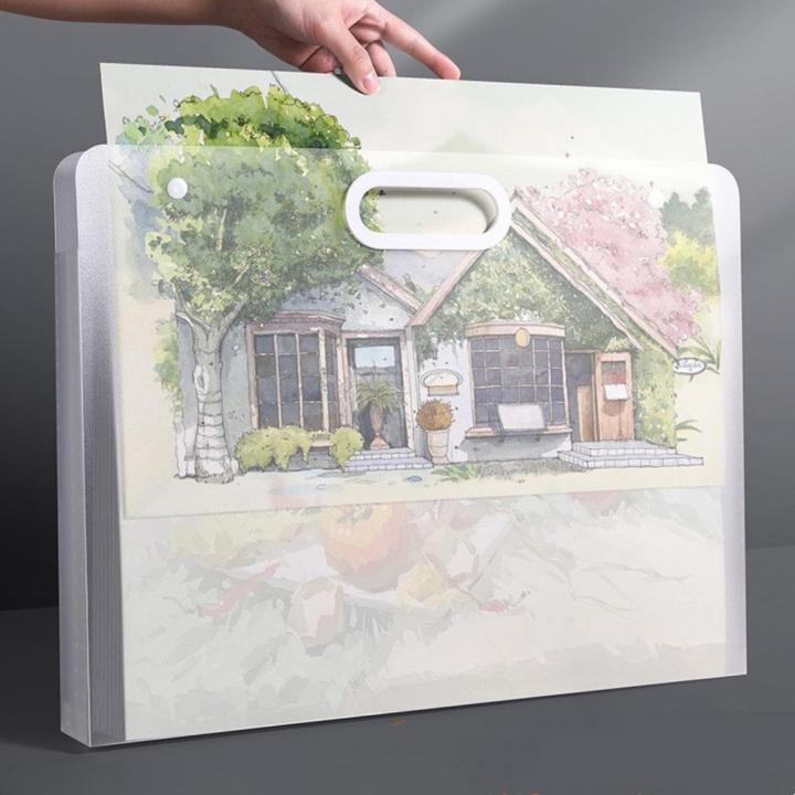Plastic 4K Picture Album Good Quality Transparent Manuscript Art ColleCtion Storage 8K Sketch Book for Picture Album File