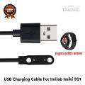 Imilab Imiki TG1 Magnetic Charging Cable 2 Pin High Quality USB Charger Cable USB Charging Cable Dock Bracelet Charger for Xiaomi Imilab Imiki TG1 Smart Watch. 