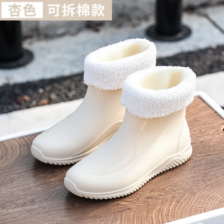 Fashion%20PVC%20Anti%20Slip%20Low%20Rise%20Boots%20Thickened%20Short%20Leg%20Ladies%20Martin%20Water%20Shoes%20Plastic%20Low%20Heel%20Waterproof%20Women's%20Rain%20Boots%20-%20Image%208