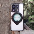 Xiaomi Redmi Note 13 5G - Leweisi Clear Plating Magnetic Case With Stand.