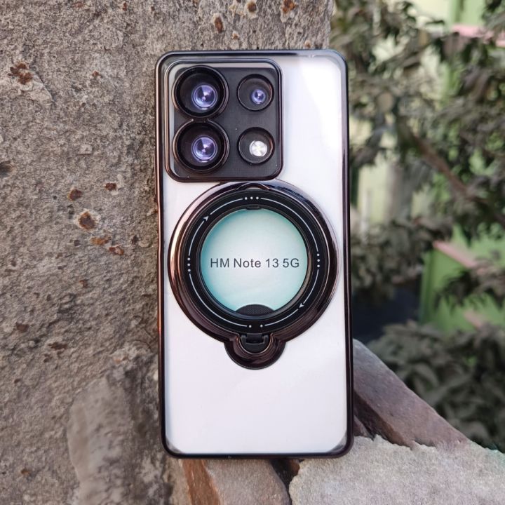 Xiaomi%20Redmi%20Note%2013%205G%20-%20Leweisi%20Clear%20Plating%20Magnetic%20Case%20With%20Stand%20-%20Image%208