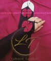 Bow sock half finger hand sleeve with red bow hand sock for women.