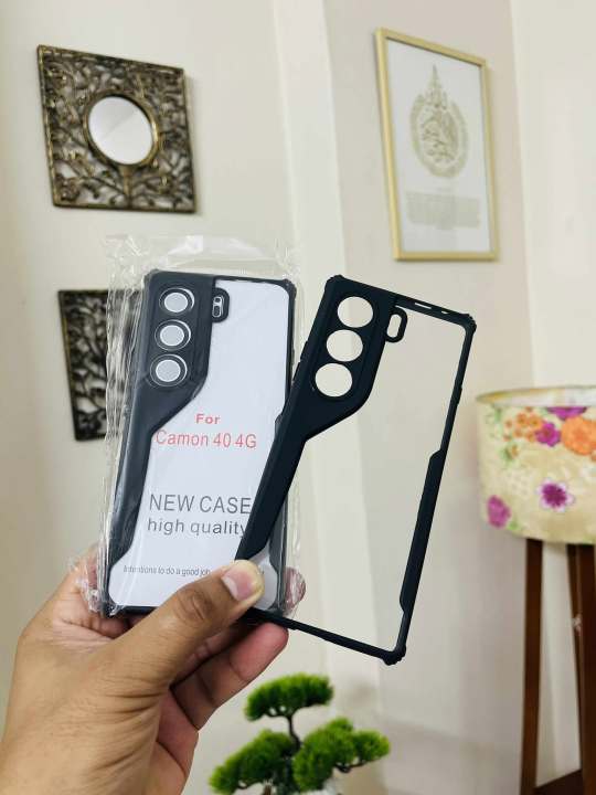 Ultra-Hybrid%20Crystal%20Clear%20Back%20Cover%20Case%20for%20Tecno%20Camon%2040%204G%20%7C%20Total%20Camera%20Protection%20%7C%20Shockproof%20Design%20%7C%20Transparent%20Back%20(PC%20&%20TPU)%20Tecno%20Camon%2040%204G%20(Black%20Bumper)%20TecnoCamon40BackCase%20-%20Image%203