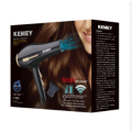 Kemey KM- 2376 3000W ( 2 in 1 ) Powerful-Professional-Heavy-Duty-Hair- Dryer-for-Unisex - Black.