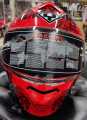 YOHE 977 ALPHABET full face RED certified helmet. 