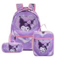 Cartoon Kuromi anime cinnamon dog KT primary school bag children's cartoon backpack backpack kawaii Cartoon School Bag Mochila.