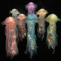 Color DIY Jellyfish Lamp Lantern Mermaid Parti Jellyfish Light Lantern Girls Happy Under The Sea Theme Birthday Party Decor. 