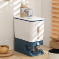 Sealed Grain Container Storage Household Ce Rice Box Dispenser Bucket Rice Cans 10KG-A.