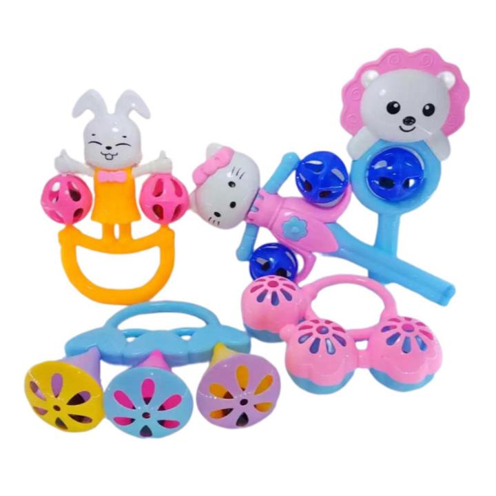 Lovely colourful Shaking Jhunjhuni Toy Set/ Micky Mouse Jhunjhuni Set for New Born Baby Sound Toy Set