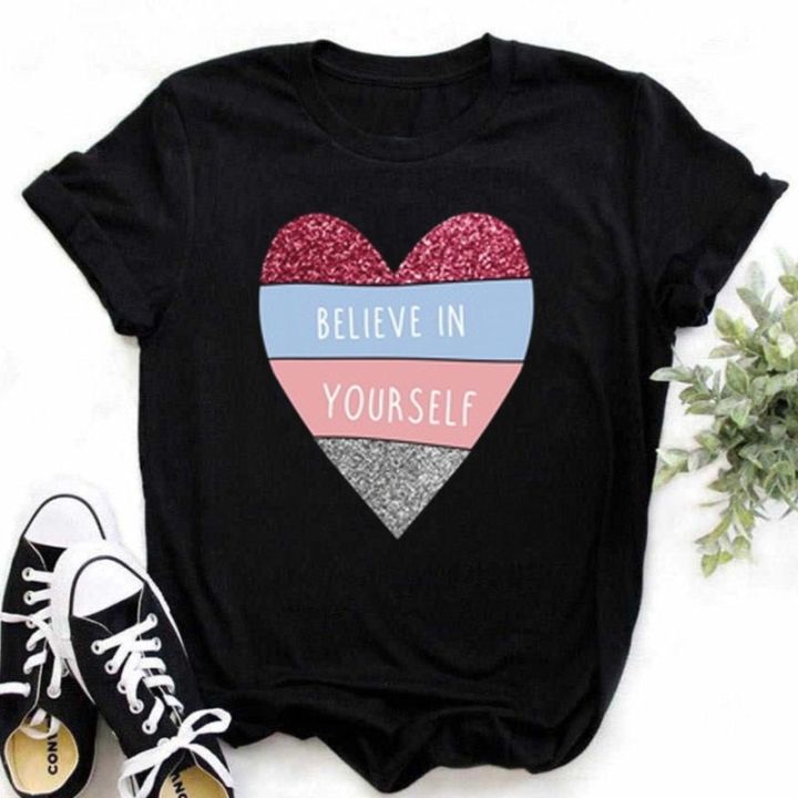 Maycaur%20New%20Finger%20Heart%20T%20Shirt%20Women%20Tops%20Korean%20Ulzzang%20Graphic%20Tees%20Women%20Fashion%20Women's%20T%20Shirts%2090s%20Girls%20Black%20Shirt%20-%20Image%204