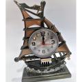 Elegant Design Showpiece Ship Table Alarm Clock Watch & Showpiece  Home Decoration Showpiece Wall Clock. 