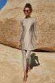 Summer Burkini Muslim Swimwear 2-Piece Women Plus Size Quick Dry Long Sleeve Swimsuit Conservative Beach Surfing Swimming Suit. 