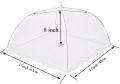Large Pop-Up Mesh Screen Food Cover Tent Umbrella, 17 inch, Reusable and Collapsible Outdoor Picnic Food Covers Mesh, Food Cover Net Keep Out Flies, Bugs, Mosquitoes. 