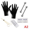 Body Piercing Kit With Needle Pack Nose Septum Belly Button Piercing Tool Kit ANLAN.