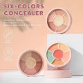 Beauty Glazed 6-Color Concealer For Spotless, Brightened Skin - Decrease Tear Gaps, Dark Circles & Even Skin Tone-402. 