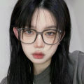 Douyin Internet celebrity brown glasses women's 2024 Korean version of ins style plain makeup large-frame myopia glasses can be equipped with power. 