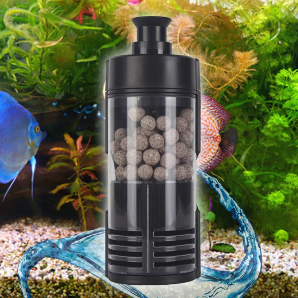 Free Shipping! PONDON Fish Tank, 1.7 Gallon Glass Aquarium With Air Pump Led Light Filter Small Fish Tank For Betta Fish Starter Kit White