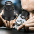 3X 5X 10X 15X 20X Jeweler Watch Magnifier Tool Portable Monocular Magnifying Glass Loupe Lens for Eye Magnifier.