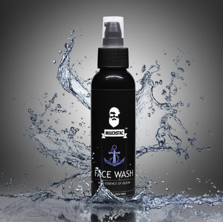Muuchstac Ocean Face Wash for Men | Fight Acne & Pimples, Brighten Skin, Clears Dirt, Oil Control, Refreshing Feel - Multi-Action Formula 100 ml