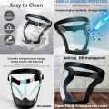 Transparent Full Face Shield Home Oil splash Proof Moto Cycling Windproof Anti-fog Glasses Security Protection Mask With Filters. 