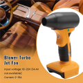 Jet Dry Mini Blower 130000 RPM Blower Jet Fan Wind Speed 4-Speed Control for 18V 20V Lithium Battery, Super Jet Fan Blower.