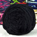 40M Knitting Yarn Sweater Soft Ice Strip Line Cotton Yarn Scarf Hat Cushion Doll Yarn DIY Hand Coarse Yarns Black/White/Yellow. 