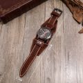 Punk Black Brown Red Green Blue Leather Belt Strap Men Pointer Watch Bracelet & Bangles For Women Male Gift Jewelry. 