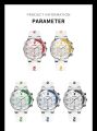 PLAYBOY Luxury Watches For Men Fashion Silicone Strap Waterproof Sport Chronograph Quartz WristWatch Smart Clock With Date.