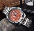 New Men's Steel Belt Belt Fashion Large Watch with Calendar Week High-End Quartz Watch.