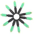 Practical product 10pcs Ftth Embedded Quick Connector SC/APC Green Plastic Fiber Optic Connector. 