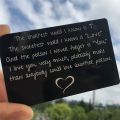NORORTHY Valentine Love Note for Men Husband Anniversary Gifts Anniversary Memorial Wallet Insert Card Purse Card Boyfriend Presents.
