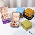 Velvet Jewelry Box Travel Portable Jewel Box Small Ring Packaging Jewelry Storage Box Jewelry Box.
