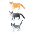 Simulation Animals Figures Cats Figurines for Party Favor Cake Topper.