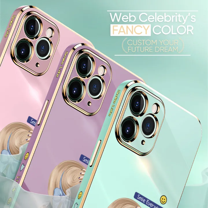 Jizetin%20(Free%20Lanyard)%20for%20Huawei%20Nova%203i%20/%20P%20Smart%20Plus%20Back%20Cover%20Girl%20In%20Hat%20Luxury%206D%20Plating%20Case%20Side%20Pattern%20Soft%20Silicone%20Square%20Mobile%20Phone%20Cases%20-%20Image%205
