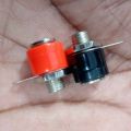 1Pair- FEMALE Banana SOCKET 4mm Lantern Head RED & BLACK Socket Screw Terminal Cables Connector. 