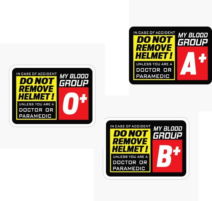 Blood Group Sticker A+ | B+ | O+ | AB+ | A- | B- | O- | AB- Sticker for bike (Waterproof and Premium Quality) / sticker for bike - bike stickers