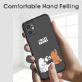 UCUC for Redmi Note 3 / Note3 Pro Back Cover We Bare Bears Frosted Transparent Hard Phone Case Shockproof Full Cover Camera Protect Case for Man and Boys. 