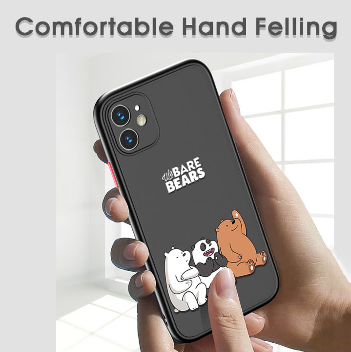 UCUC%20for%20Redmi%20Note%203%20/%20Note3%20Pro%20Back%20Cover%20We%20Bare%20Bears%20Frosted%20Transparent%20Hard%20Phone%20Case%20Shockproof%20Full%20Cover%20Camera%20Protect%20Case%20for%20Man%20and%20Boys%20-%20Image%204