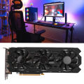 3 Fan Graphics Card, GDDR5X 352Bit 1080 Ti 11GB Powerful Image Processing Game Graphics Card for PC. 
