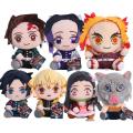 Devil's Blade Anime Plush Stuffed Toys Demon Slayer Cartoon Figure Manga Dolls Kimetsu Tanjirou Nezuko Kids Birthday Gifts Decor.