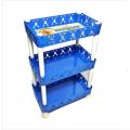Multi functional 3 Layer Plastic Kitchen Bathroom Shelf Organizer Storage Baby Top Mini Rack - (1 Piece) - Oven Cover - bathroom accessories 14 inchi.