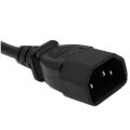 Monitor Power Extension Cord-2 x Power Supply Extension Cord-black. 