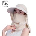 LouisWill Women Caps Women Sun Hats Summer Outdoor Beach Hats UV Sunscreen Hats 360°UV Protection Caps Visor Sunbonnets Fisherman Hat for Women.