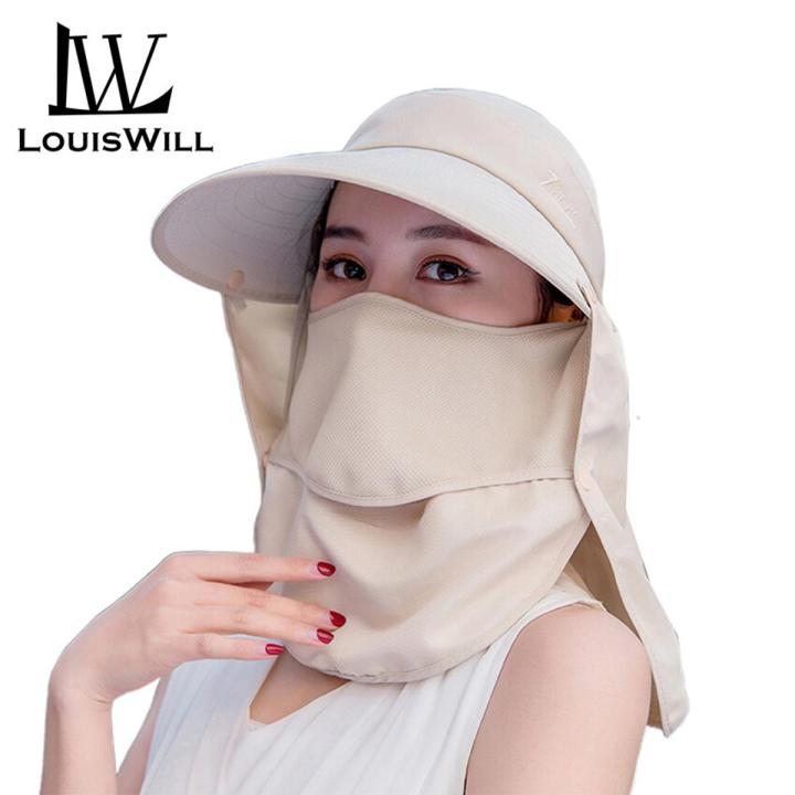 LouisWill Women Caps Women Sun Hats Summer Outdoor Beach Hats UV Sunscreen Hats 360°UV Protection Caps Visor Sunbonnets Fisherman Hat for Women