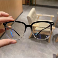 Gradient Transparent Computer Glasses Frame Women Men Anti Blue Light Round Eyewear Glasses Optical Eyeglasses.