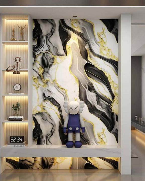 UV marble sheet /pvc marble sheet/pvc uv wall panel 20 sqf Roll - High Quality 2.6mm